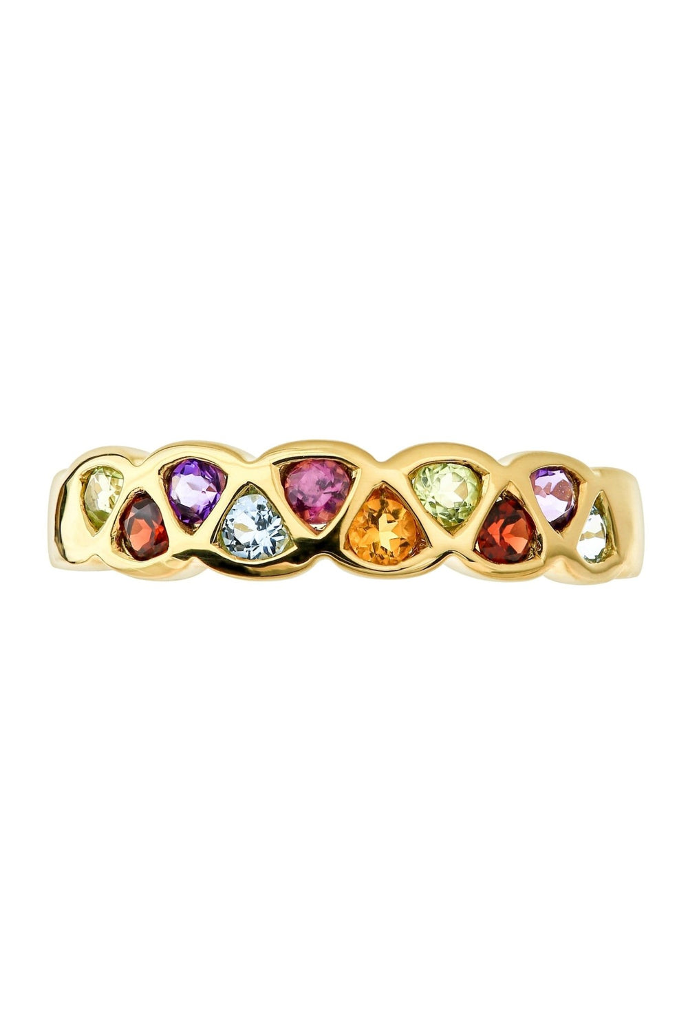 9ct Yellow Gold Multi Gemstone RingThe Fine CollectiveBA0062193 - L