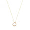 9ct Yellow Gold Multicoloured Zirconia Heart Necklace NK434Acotis Gold JewelleryNK434