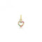 9ct Yellow Gold Multicoloured Zirconia Heart Pendant PN1351Acotis Gold JewelleryPN1351