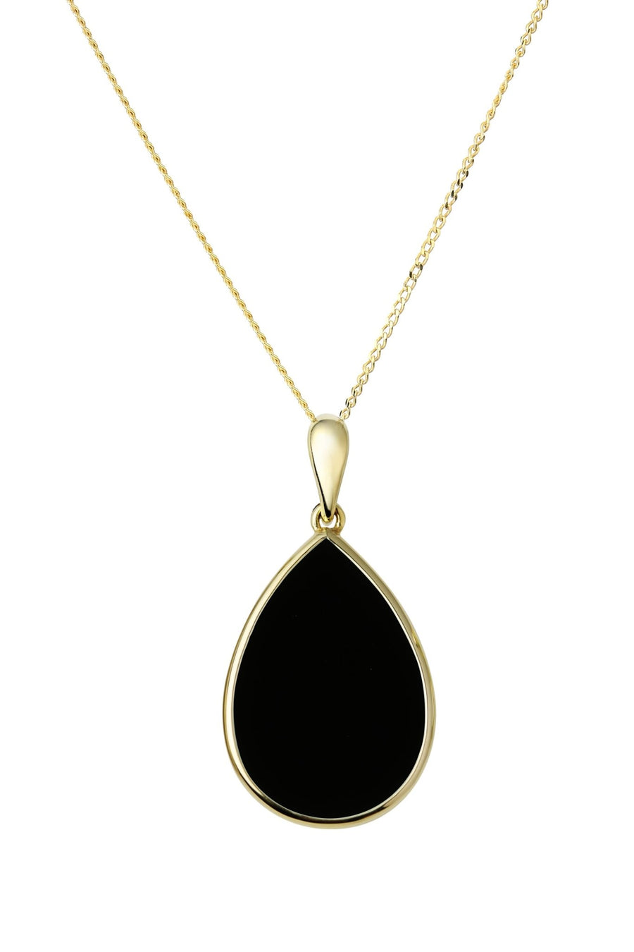 9ct Yellow Gold Onyx NecklaceThe Fine CollectiveBA0071668