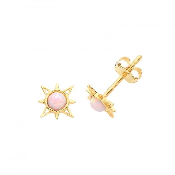 9ct Yellow Gold &Opal Sun Studs ES650Acotis Gold JewelleryES650