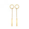 9ct Yellow Gold Open Circle&Bar Drop Earrings ES1649Acotis Gold JewelleryES1649