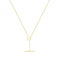 9ct Yellow Gold Open Circle&Bar Necklet NK393Acotis Gold JewelleryNK393