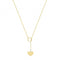 9ct Yellow Gold Open Circle&Heart Necklet NK398Acotis Gold JewelleryNK398