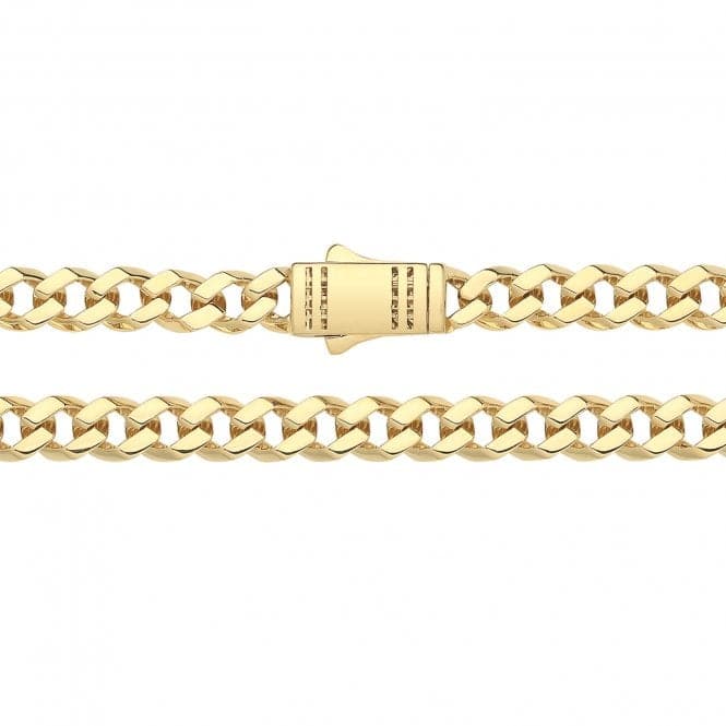 9ct Yellow Gold Open Cuban Link Chain CH553Acotis Gold JewelleryCH553/24