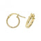 9ct Yellow Gold Oval Dc Hoop Earrings ER1042Acotis Gold JewelleryER1042 - 08