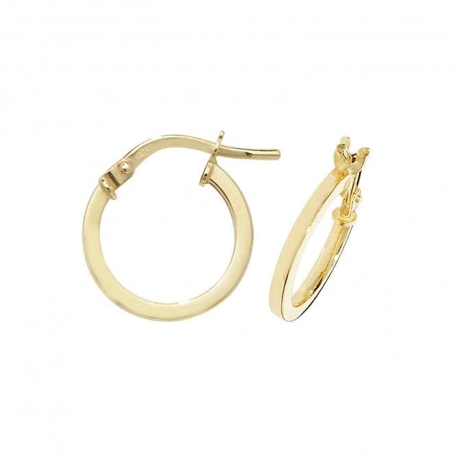 9ct Yellow Gold Oval Hoop Earrings ER1007Acotis Gold JewelleryER1007 - 10