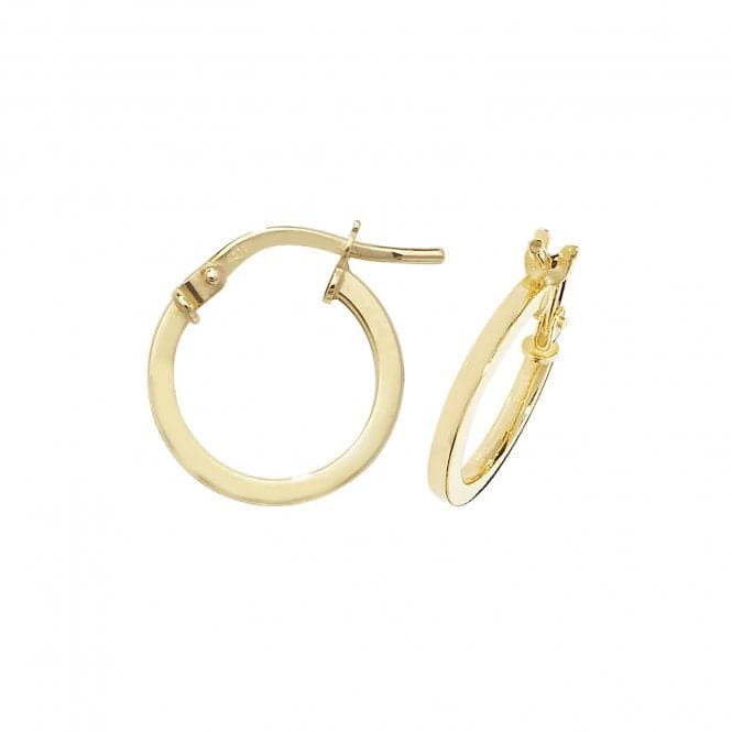 9ct Yellow Gold Oval Hoop Earrings ER1007Acotis Gold JewelleryER1007 - 08