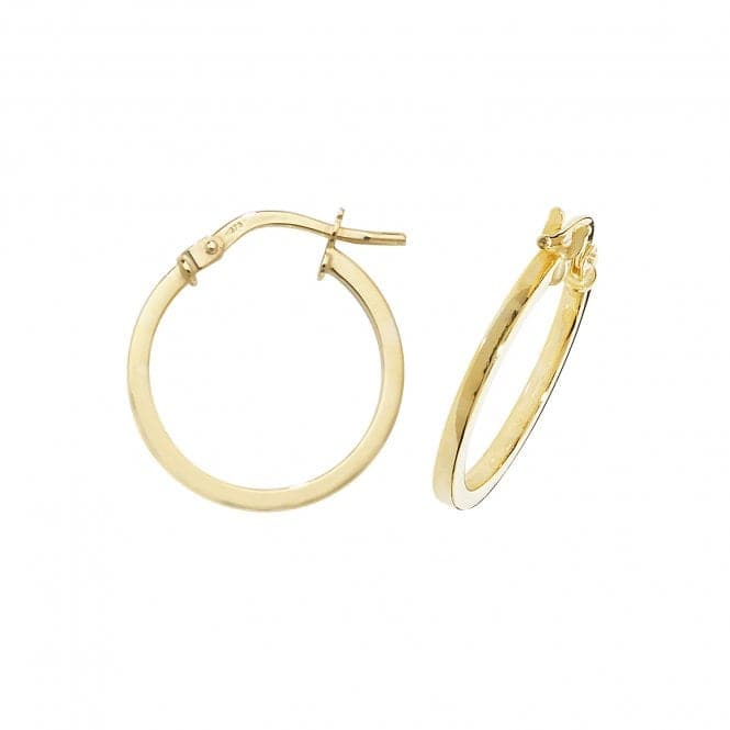 9ct Yellow Gold Oval Hoop Earrings ER1007Acotis Gold JewelleryER1007 - 15