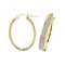 9ct Yellow Gold Oval Hoop Earrings ER1023 - V3Acotis Gold JewelleryER1023 - V3