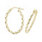 9ct Yellow Gold Oval Hoop Earrings ER1041 - V3Acotis Gold JewelleryER1041 - V3