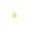 9ct Yellow Gold Oval Initial Pendant PN922/MAcotis Gold JewelleryPN922/M