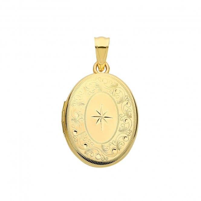 9ct Yellow Gold Oval Locket PN1083Acotis Gold JewelleryPN1083