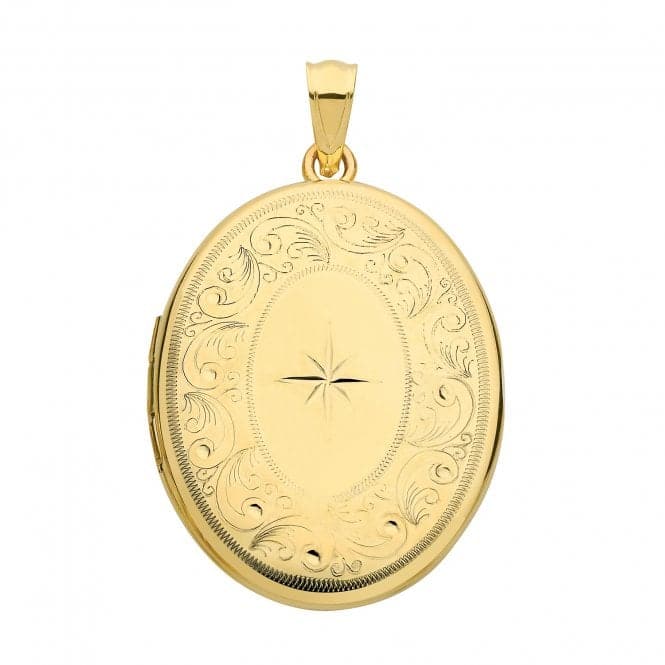 9ct Yellow Gold Oval Locket PN1088Acotis Gold JewelleryPN1088