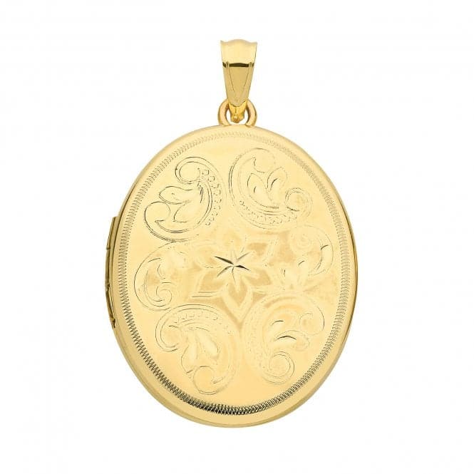 9ct Yellow Gold Oval Locket PN1089Acotis Gold JewelleryPN1089