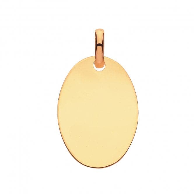 9ct Yellow Gold Oval Plain Pendant PN1074Acotis Gold JewelleryPN1074