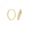 9ct Yellow Gold Oval Zirconia Clickers ES1682Acotis Gold JewelleryES1682