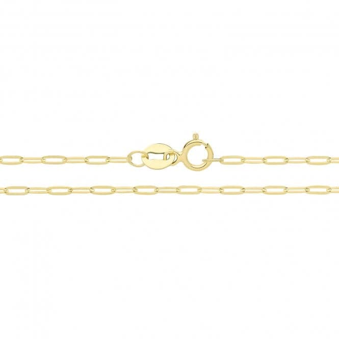 9ct Yellow Gold Paper Clip Chain CH575Acotis Gold JewelleryCH575/18