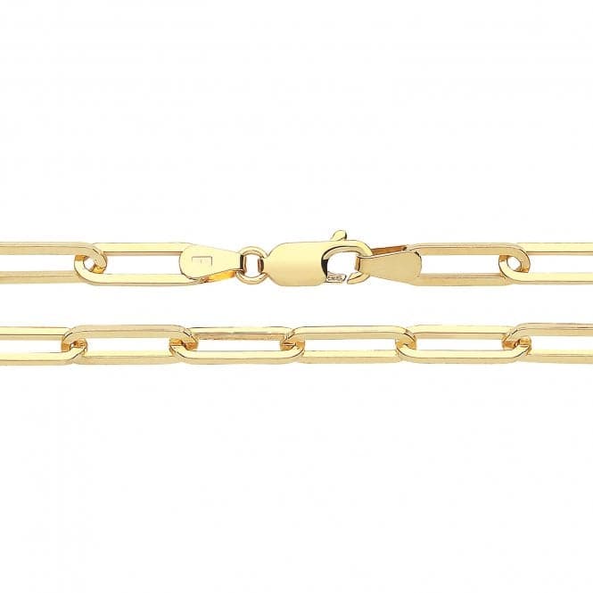 9ct Yellow Gold Paperclip Chain 100 CH543Acotis Gold JewelleryCH543/07