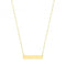 9ct Yellow Gold Paperclip Chain Id Necklet NK439Acotis Gold JewelleryNK439