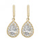 9ct Yellow Gold Pear Shape Zirconia Drop Earrings ES528Acotis Gold JewelleryES528