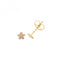 9ct Yellow Gold Pink Zirconia Flower Studs ES718PAcotis Gold JewelleryES718P