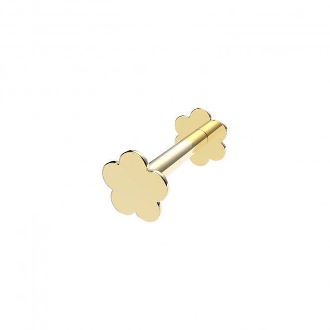 9ct Yellow Gold Plain Flower Cartilage Labret ES2031Acotis Gold JewelleryES2031