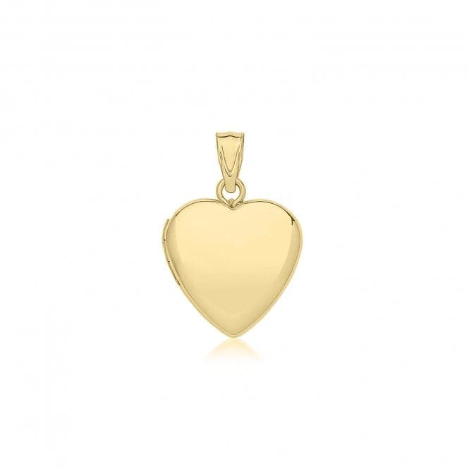 9ct Yellow Gold Plain Heart Locket PN1321Acotis Gold JewelleryPN1321