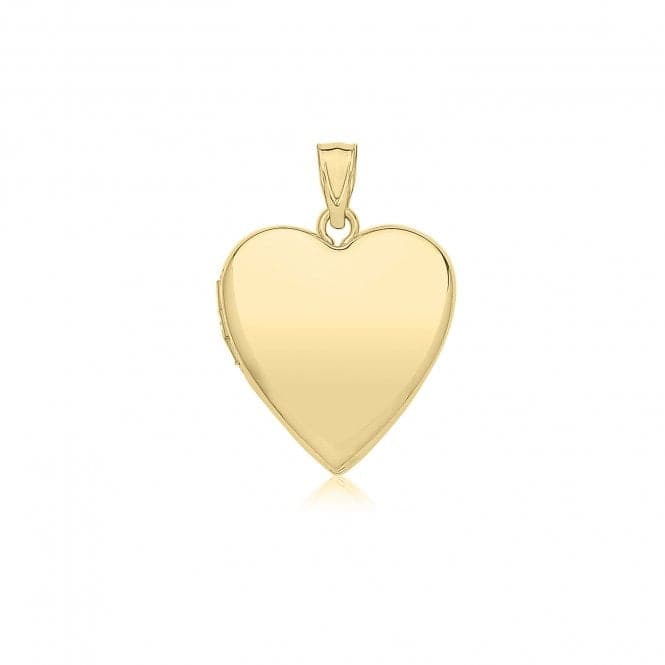 9ct Yellow Gold Plain Heart Locket PN1322Acotis Gold JewelleryPN1322