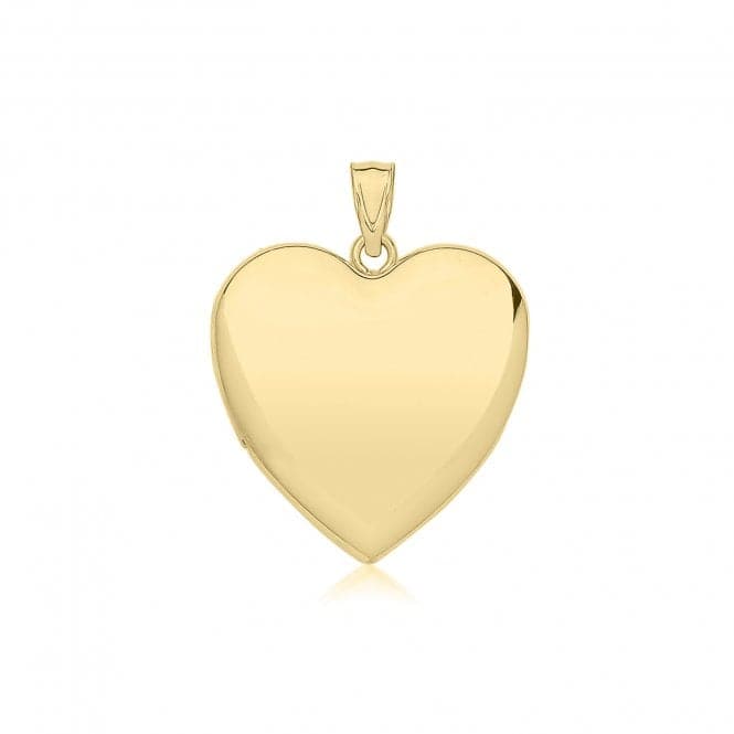 9ct Yellow Gold Plain Heart Locket PN1323Acotis Gold JewelleryPN1323