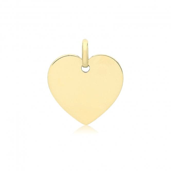 9ct Yellow Gold Plain Heart Pendant PN1328Acotis Gold JewelleryPN1328