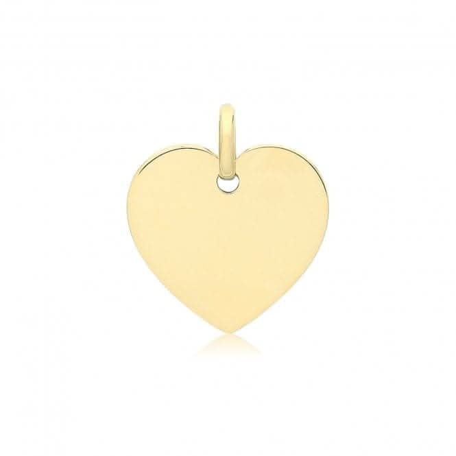 9ct Yellow Gold Plain Heart Pendant PN1328Acotis Gold JewelleryPN1328