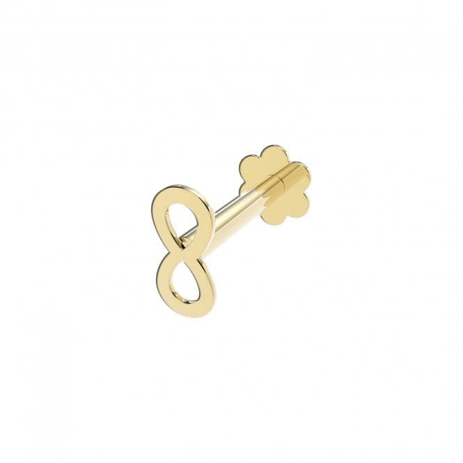 9ct Yellow Gold Plain Infinity Cartilage Labret ES2043Acotis Gold JewelleryES2043