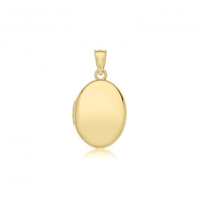 9ct Yellow Gold Plain Oval Locket PN1318Acotis Gold JewelleryPN1318