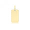 9ct Yellow Gold Plain Rectangle Pendant PN1325Acotis Gold JewelleryPN1325