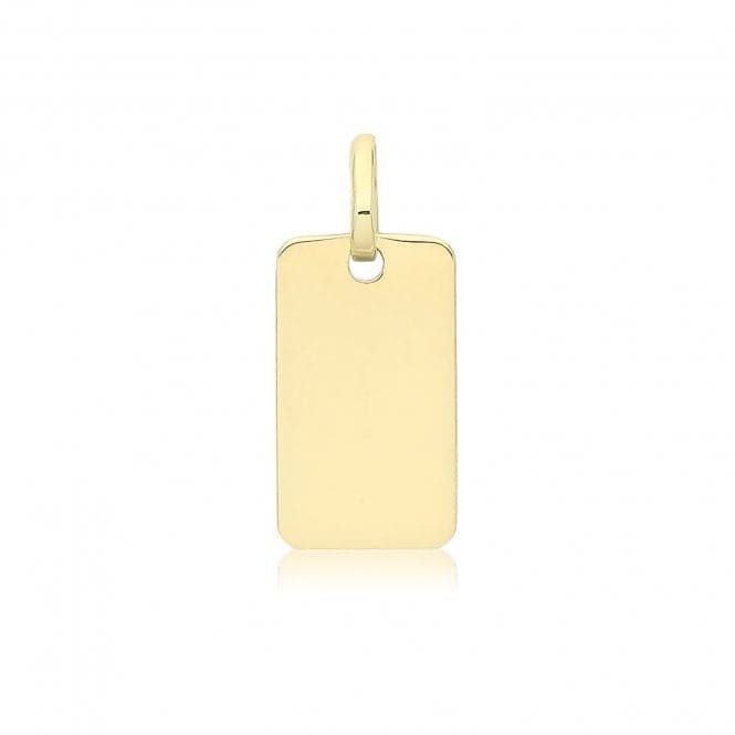 9ct Yellow Gold Plain Rectangle Pendant PN1325Acotis Gold JewelleryPN1325