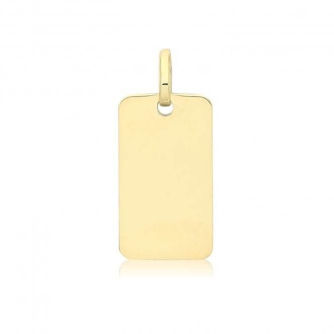 9ct Yellow Gold Plain Rectangle Pendant PN1326Acotis Gold JewelleryPN1326