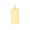 9ct Yellow Gold Plain Rectangle Pendant PN1326Acotis Gold JewelleryPN1326