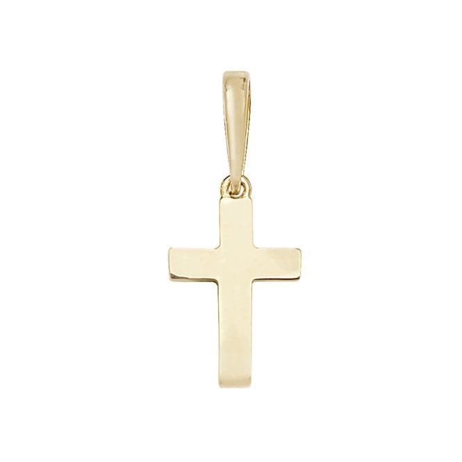 9ct Yellow Gold Plain Solid Cross Pendant PN1040Acotis Gold JewelleryPN1040