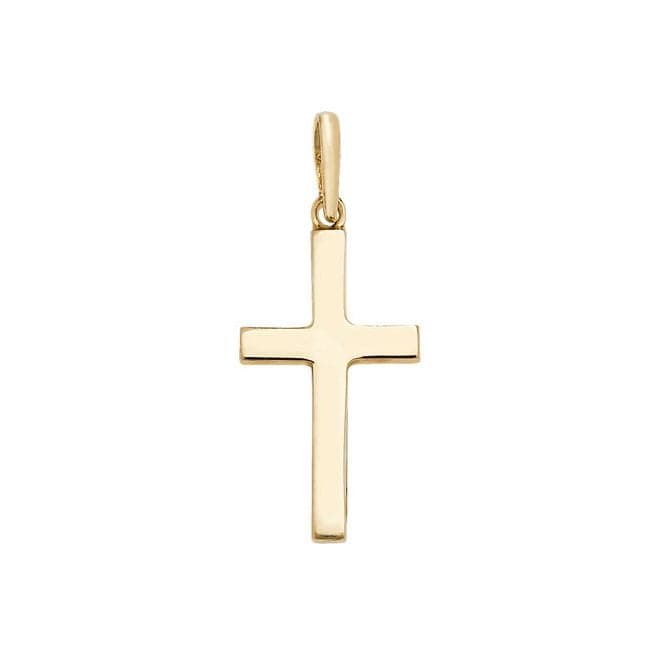 9ct Yellow Gold Plain Solid Cross Pendant PN1066Acotis Gold JewelleryPN1066