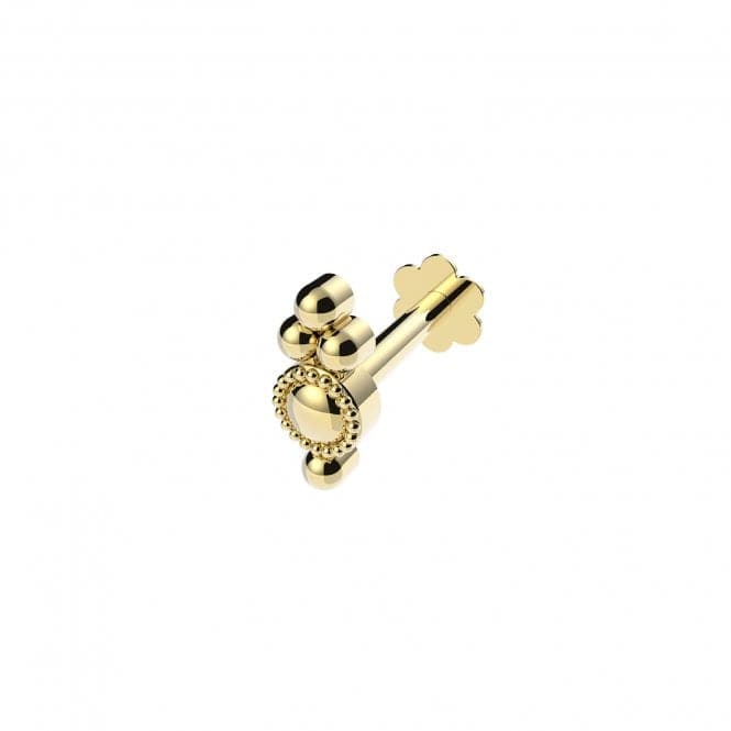 9ct Yellow Gold Plain Stud Cartilage Labret ES2048Acotis Gold JewelleryES2048