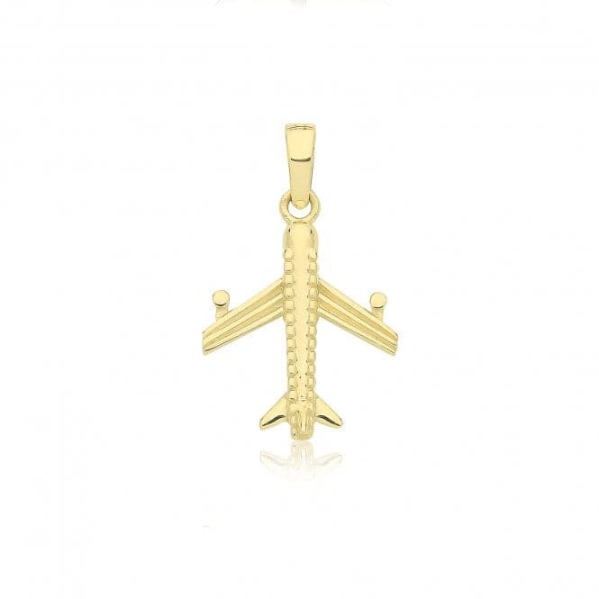 9ct Yellow Gold Plane Pendant PN1316Acotis Gold JewelleryPN1316