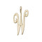 9ct Yellow Gold Polished Script Initial Pendant PN528/WAcotis Gold JewelleryPN528/W