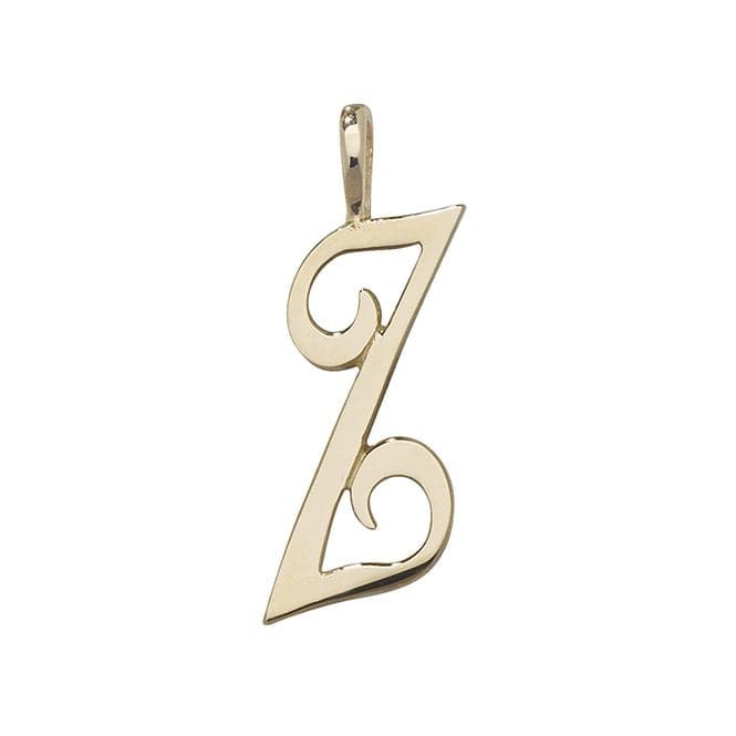 9ct Yellow Gold Polished Script Initial Pendant PN528/ZAcotis Gold JewelleryPN528/Z