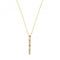 9ct Yellow Gold Rainbow Bar Charm Necklet NK420Acotis Gold JewelleryNK420