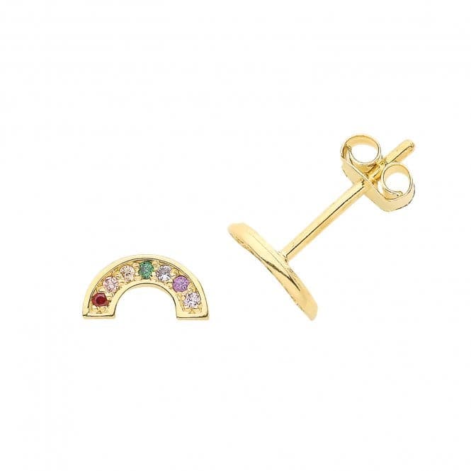 9ct Yellow Gold Rainbow Stud Earrings ES1664Acotis Gold JewelleryES1664