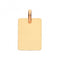 9ct Yellow Gold Rectangular Plain Pendant PN1076Acotis Gold JewelleryPN1076