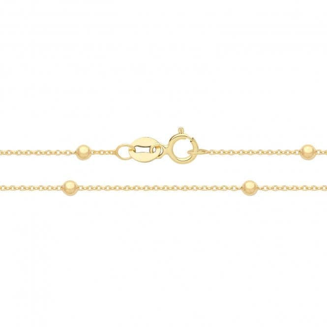 9ct Yellow Gold Rolo + Bead Chain CH574Acotis Gold JewelleryCH574/07