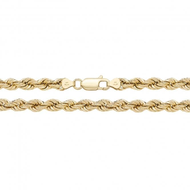 9ct Yellow Gold Rope Chain 100 Guage CH205Acotis Gold JewelleryCH205/18