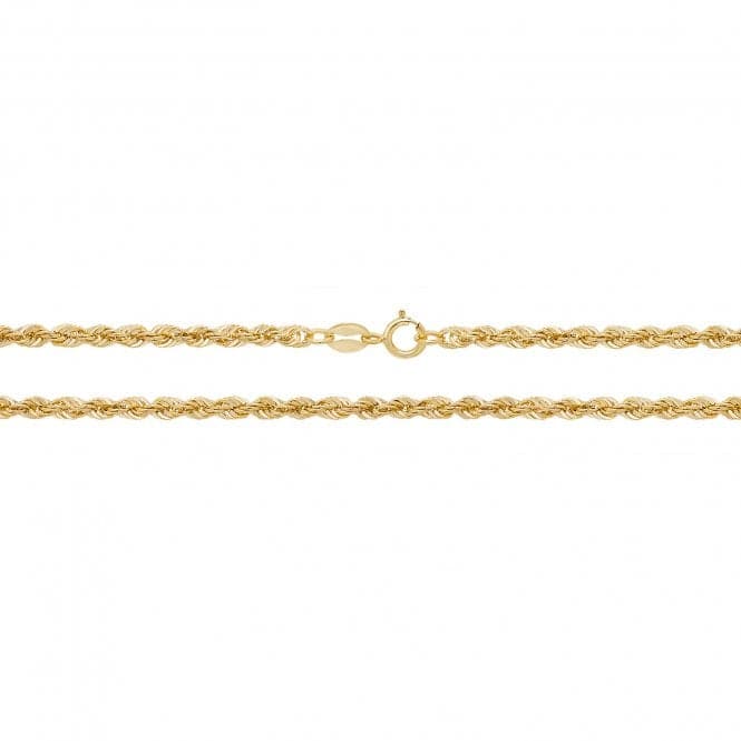 9ct Yellow Gold Rope Chain CH201Acotis Gold JewelleryCH201/07